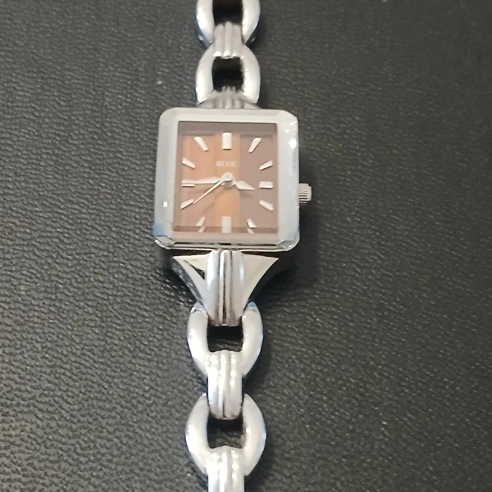 Relic Ladies Stainless Steel Quartz Watch Square Face VINTAGE